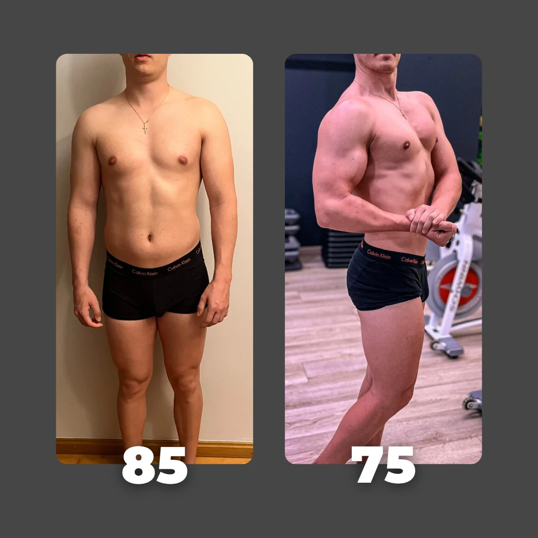 Transformación de cliente: de 85 a 75 kg