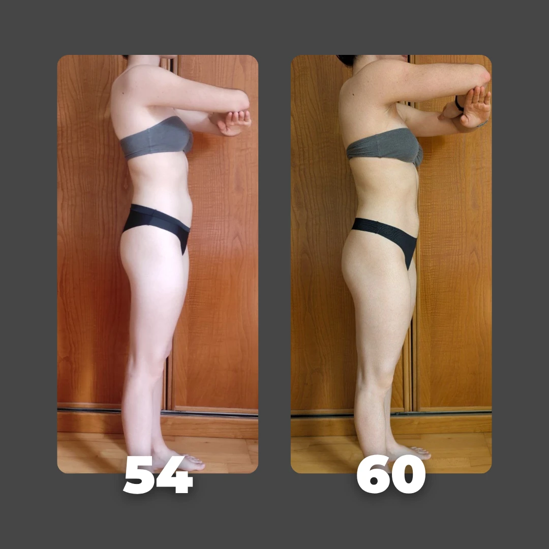 Transformación de cliente: de 54 a 60 kg